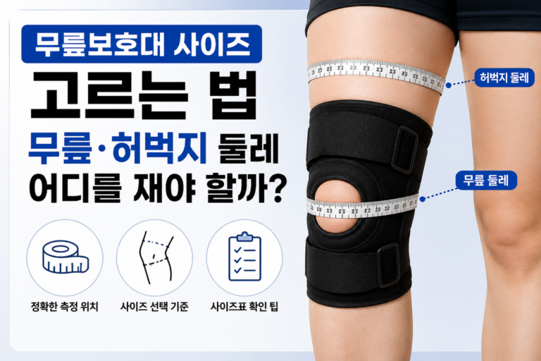 무릎보호대 사이즈 고르는 법_ 무릎·허벅지 둘레 어디를 재야 할까?