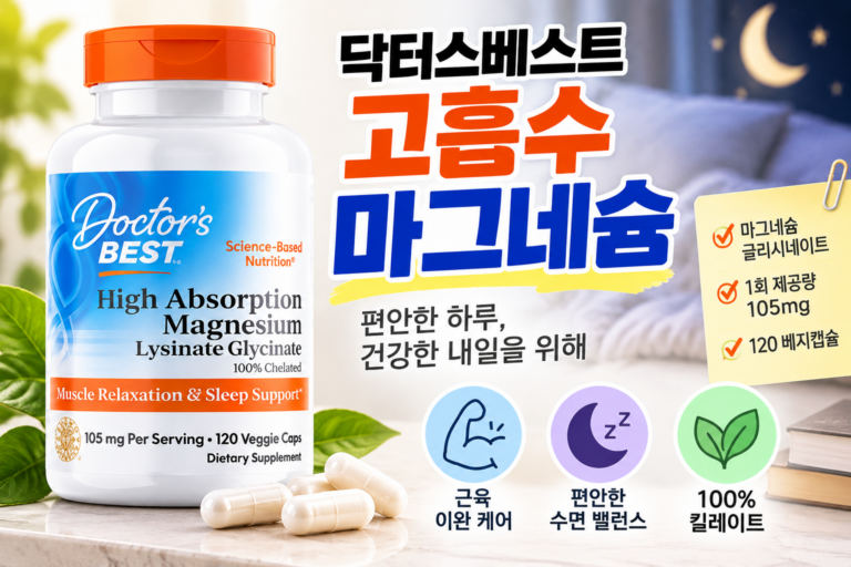 닥터스베스트 고흡수 마그네슘 베지 캡슐 영양제, 120정, 1개
